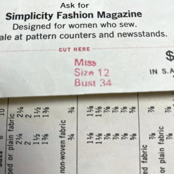 Vtg 1970s Simplicity Sewing Pattern 9487 Shorts Blouse Retro  Size 12 Bust 34 u - Picture 3 of 5